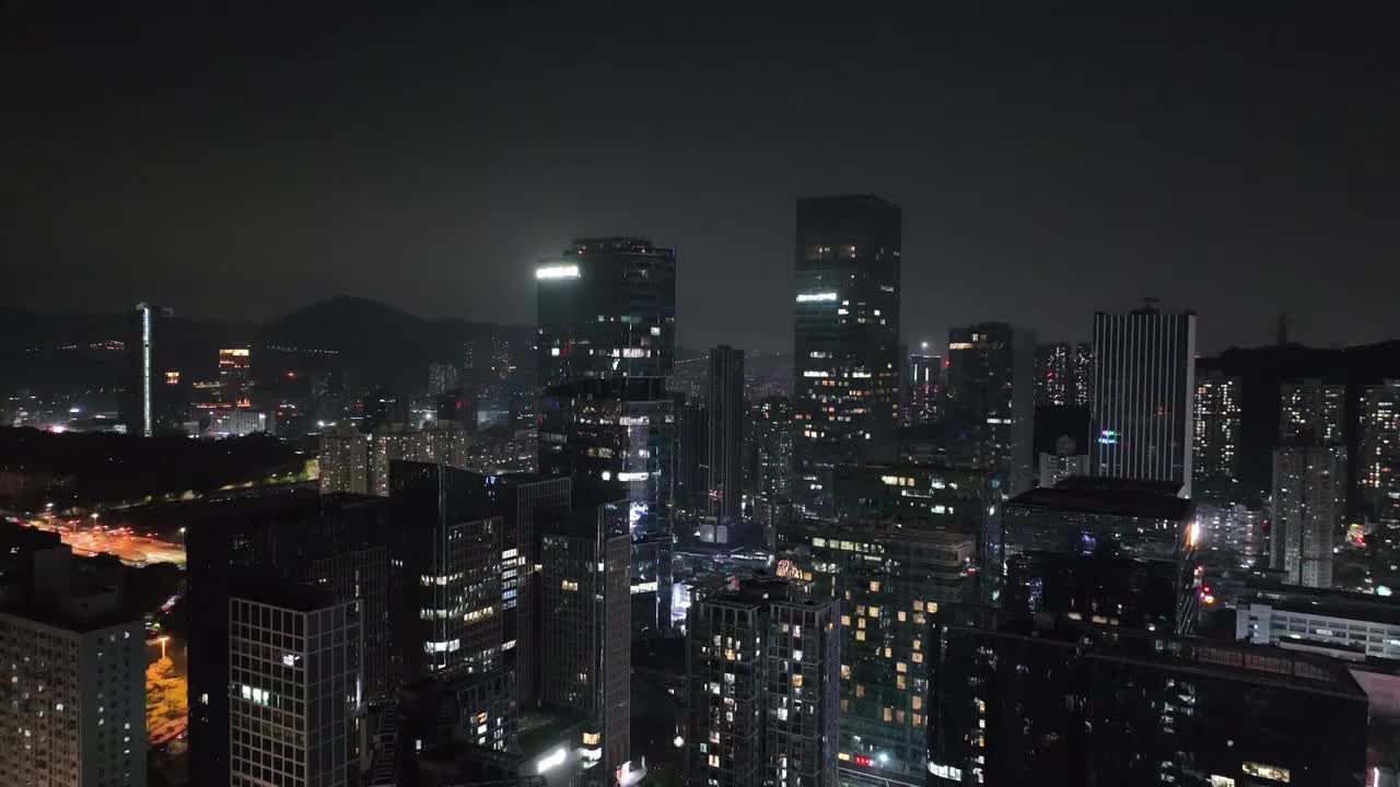 万家灯火 楼房亮灯 温暖的家 居民住宅 小区夜景视频素材