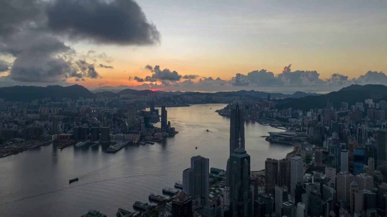 香港维多利亚港延时视频素材