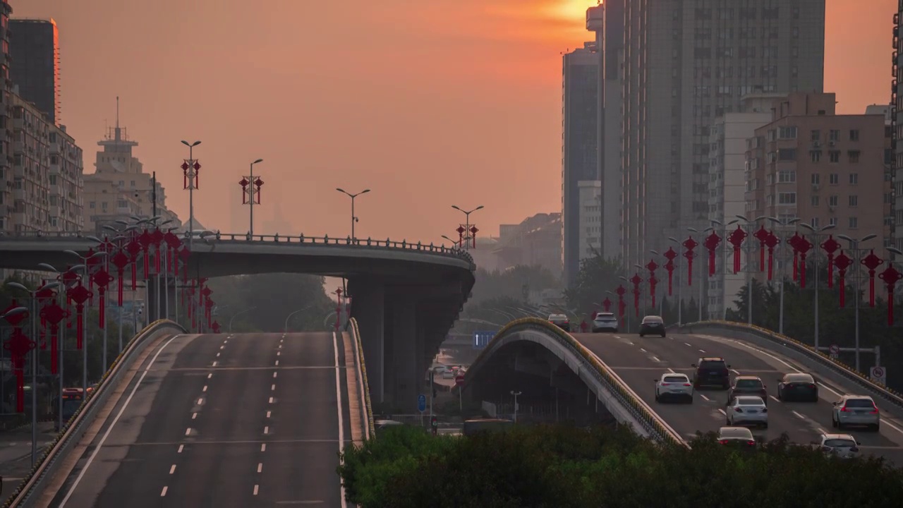 城市风景 北京都市风光视频素材