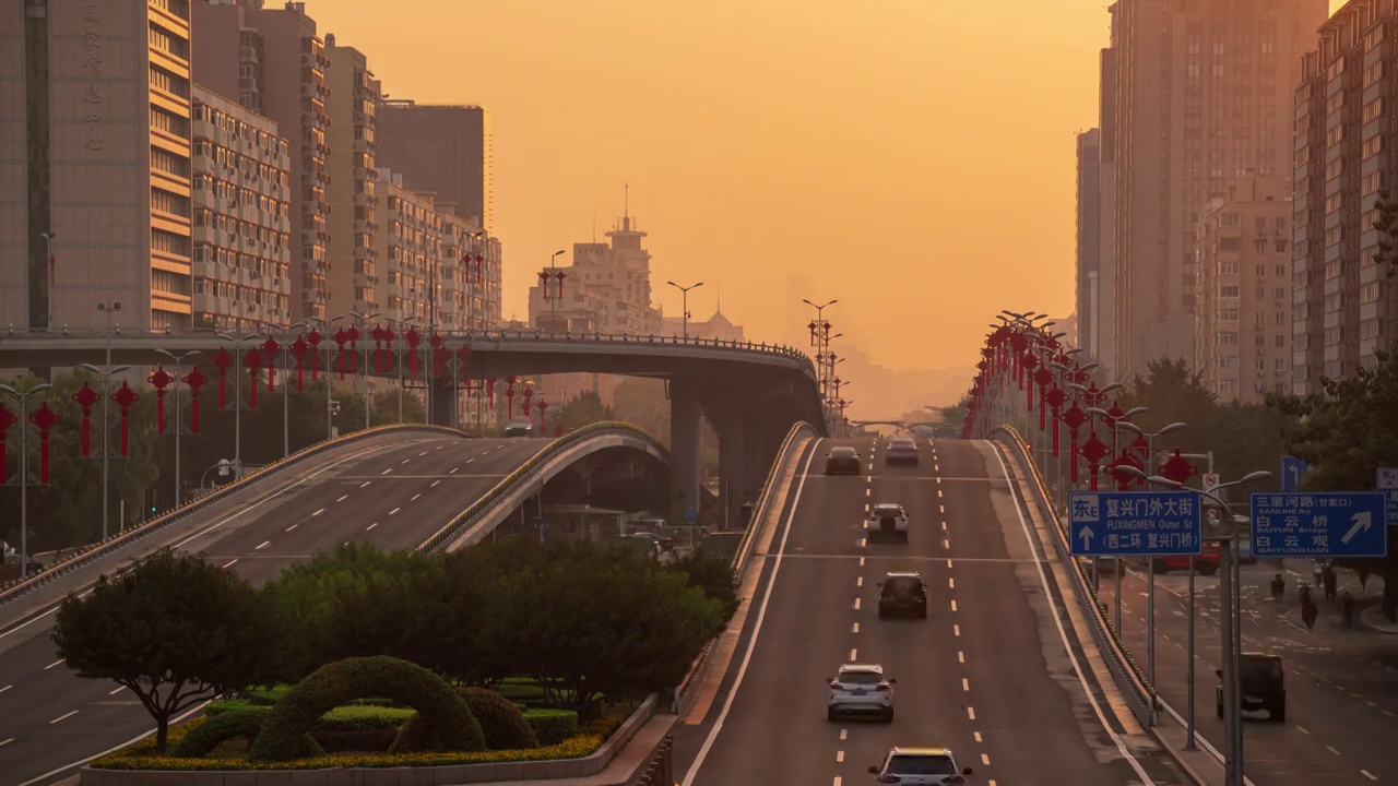 城市风景 北京都市风光视频素材