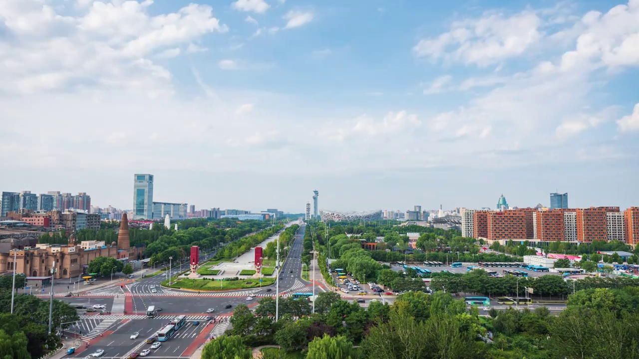 城市风景 北京都市风光视频素材