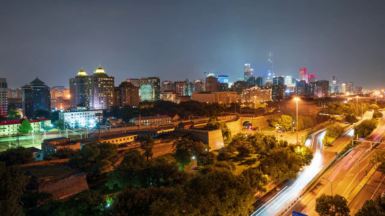 城市风景 北京都市风光视频素材