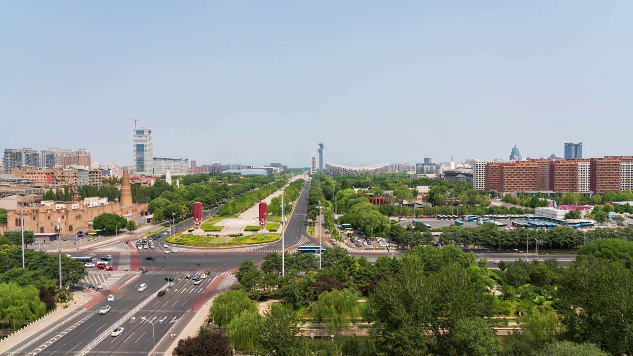 城市风光 北京美景视频素材