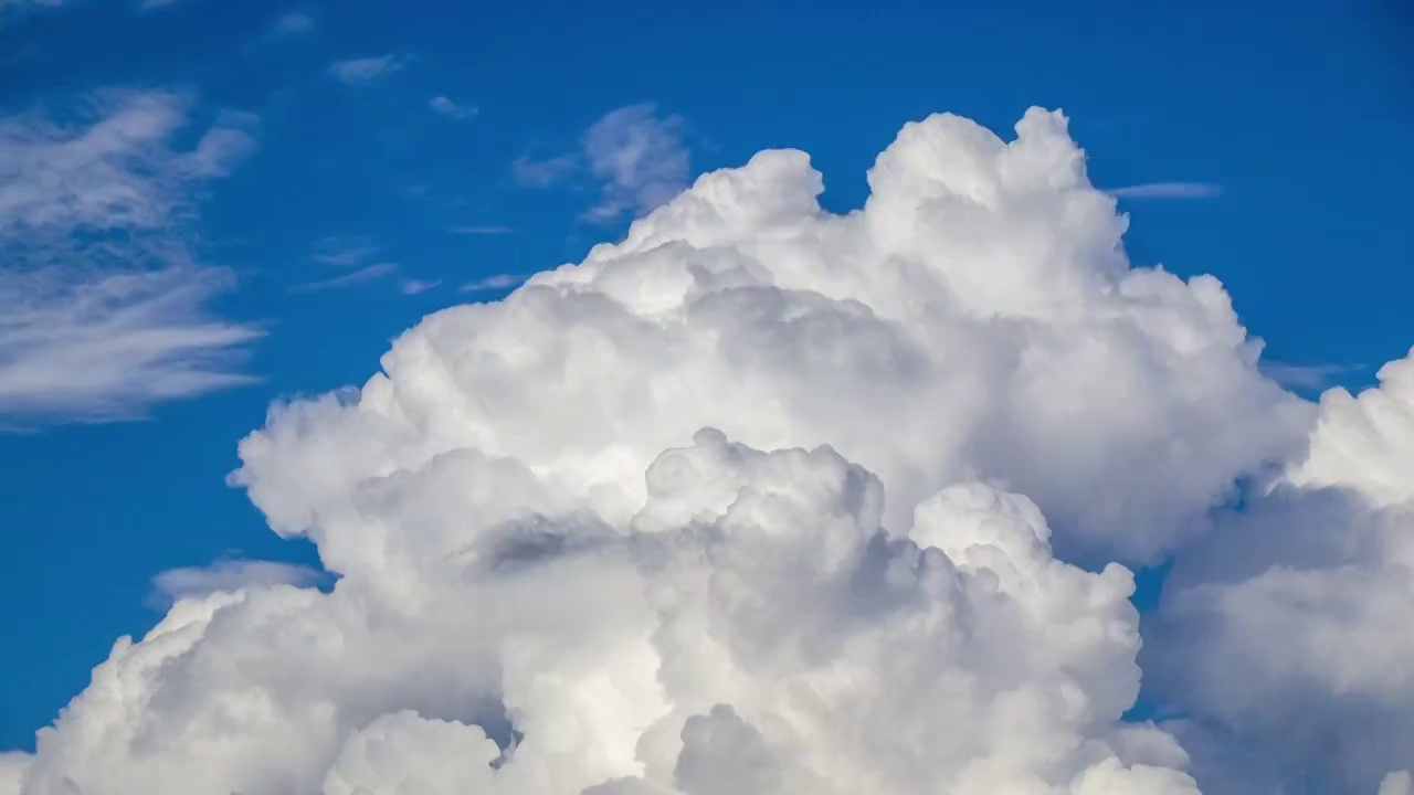 天空蓝天白云涌动白色云朵云层时间流逝视频素材