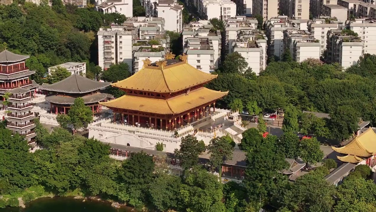 广西柳州航拍城市视频素材