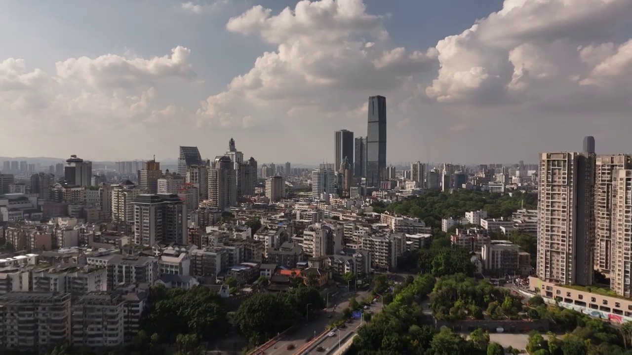 广西柳州航拍城市视频素材