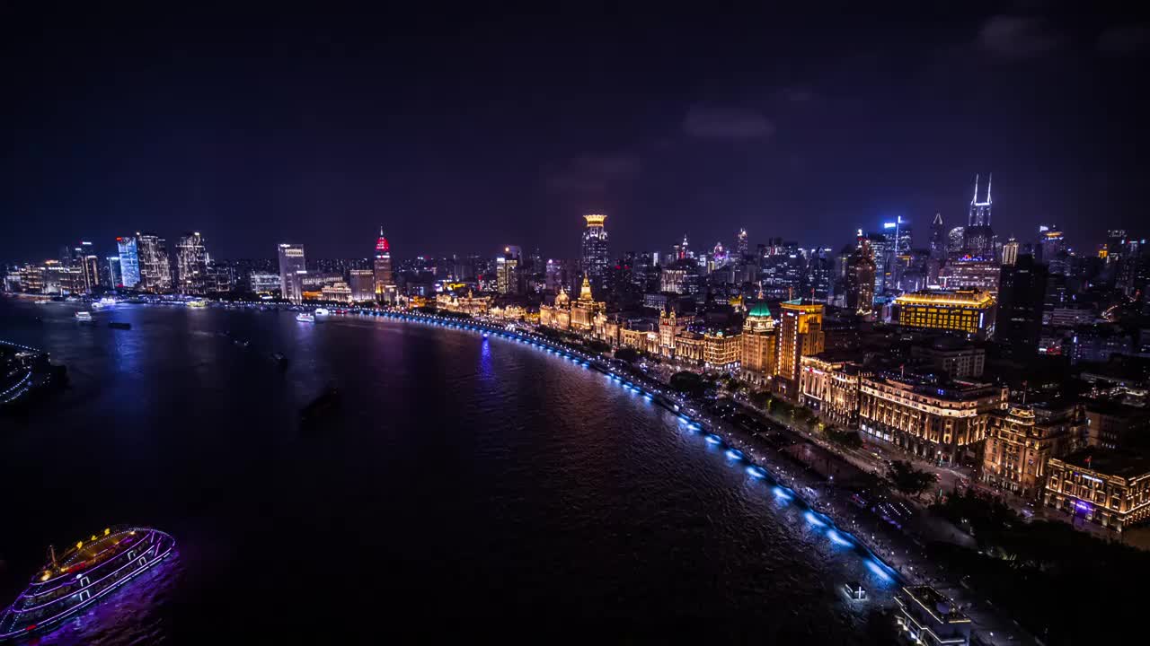 上海 外滩 夜景视频下载