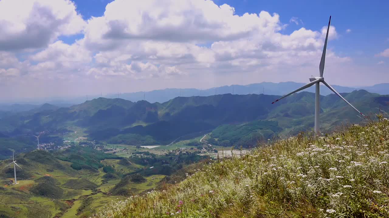 贵州毕节阿西里西韭菜坪景区风景视频下载