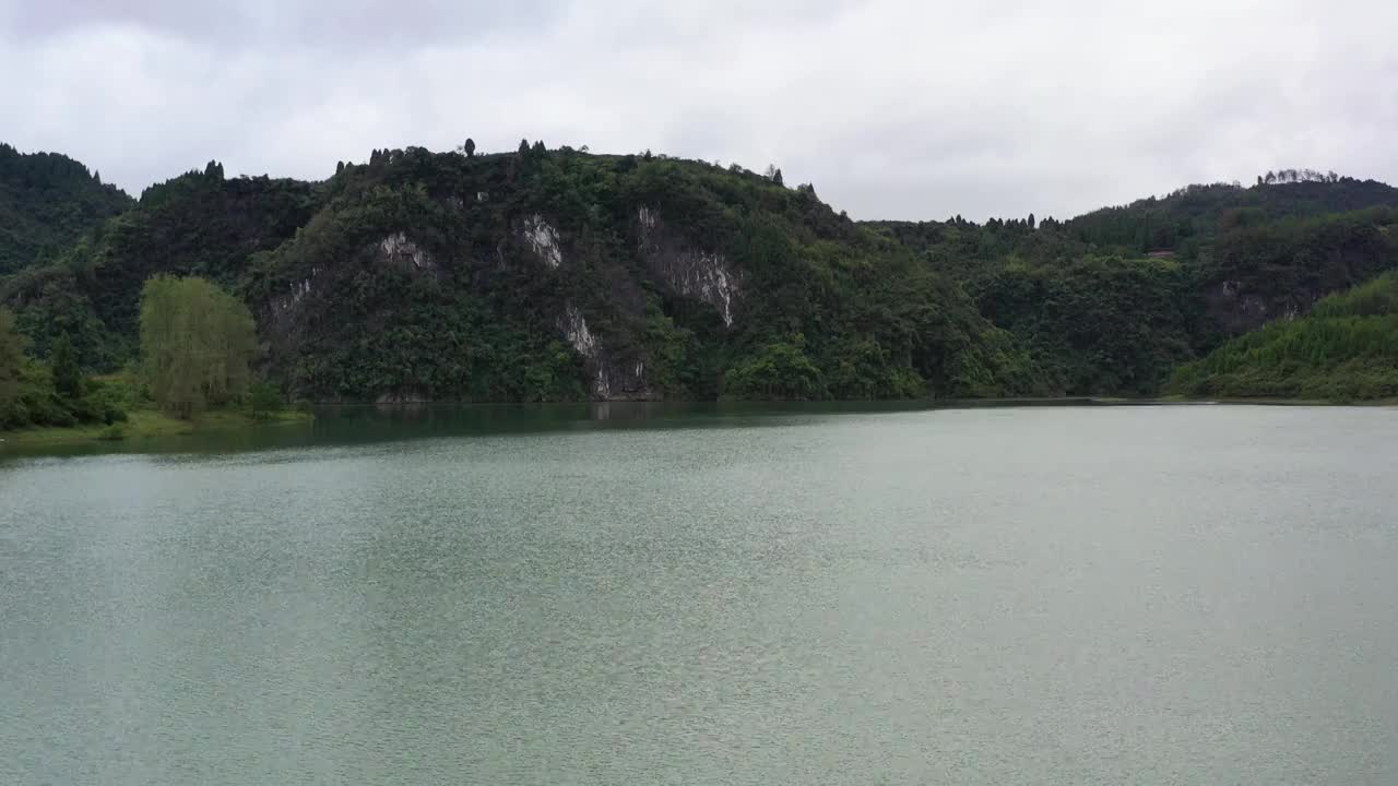 航拍湖南湘西保靖县酉水河风光视频素材