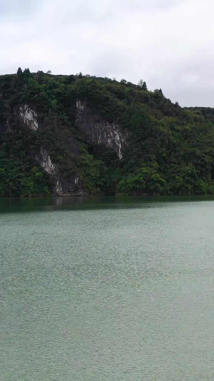 航拍湖南湘西保靖县酉水河风光视频素材