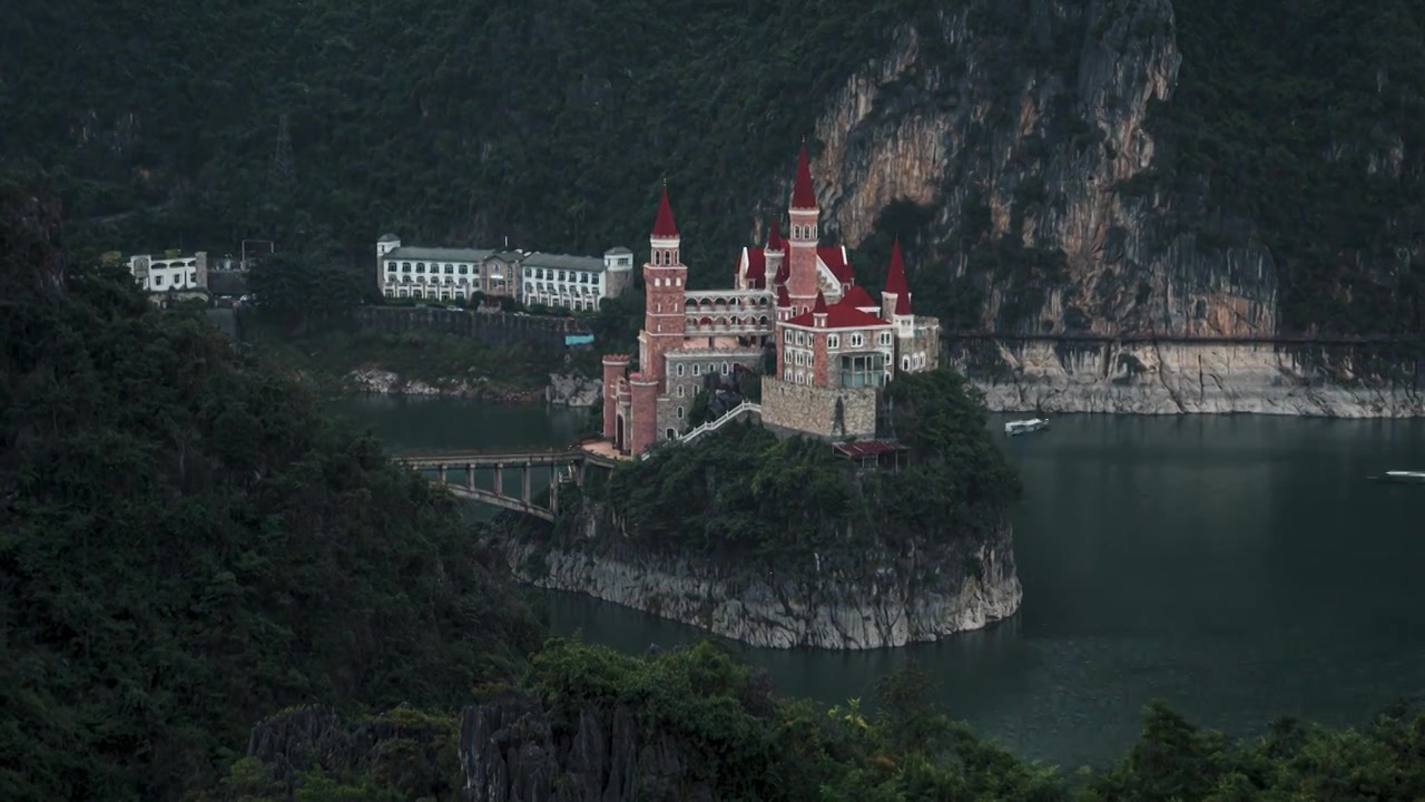 贵州，兴义市，吉隆堡，旅游度假区，日转夜延时视频下载