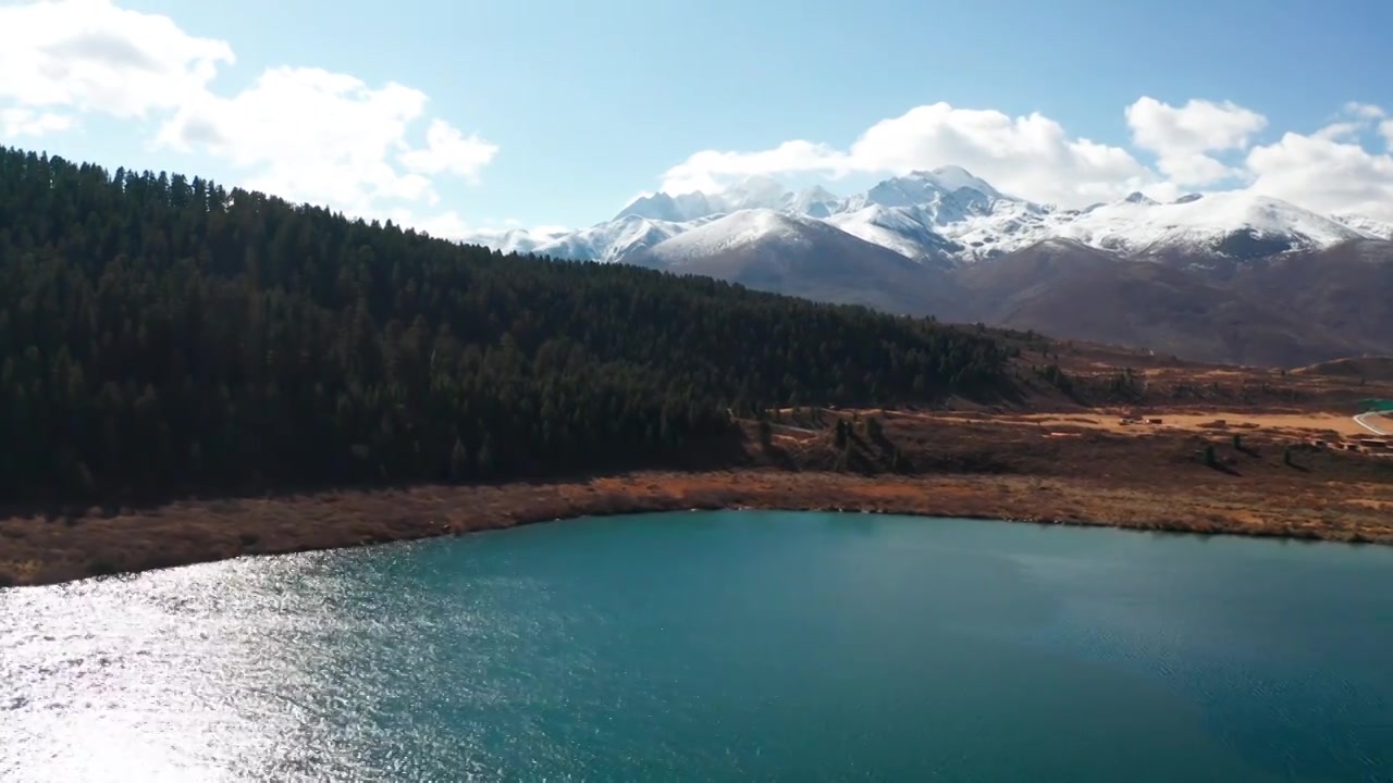 川西秋景航拍视频素材