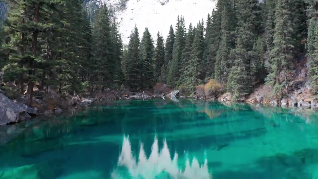 川西秋景航拍视频素材