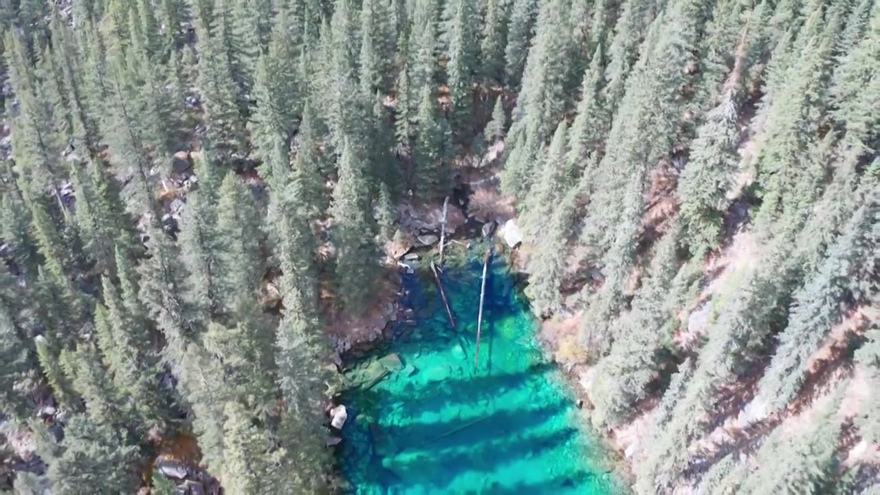 川西秋景航拍视频素材