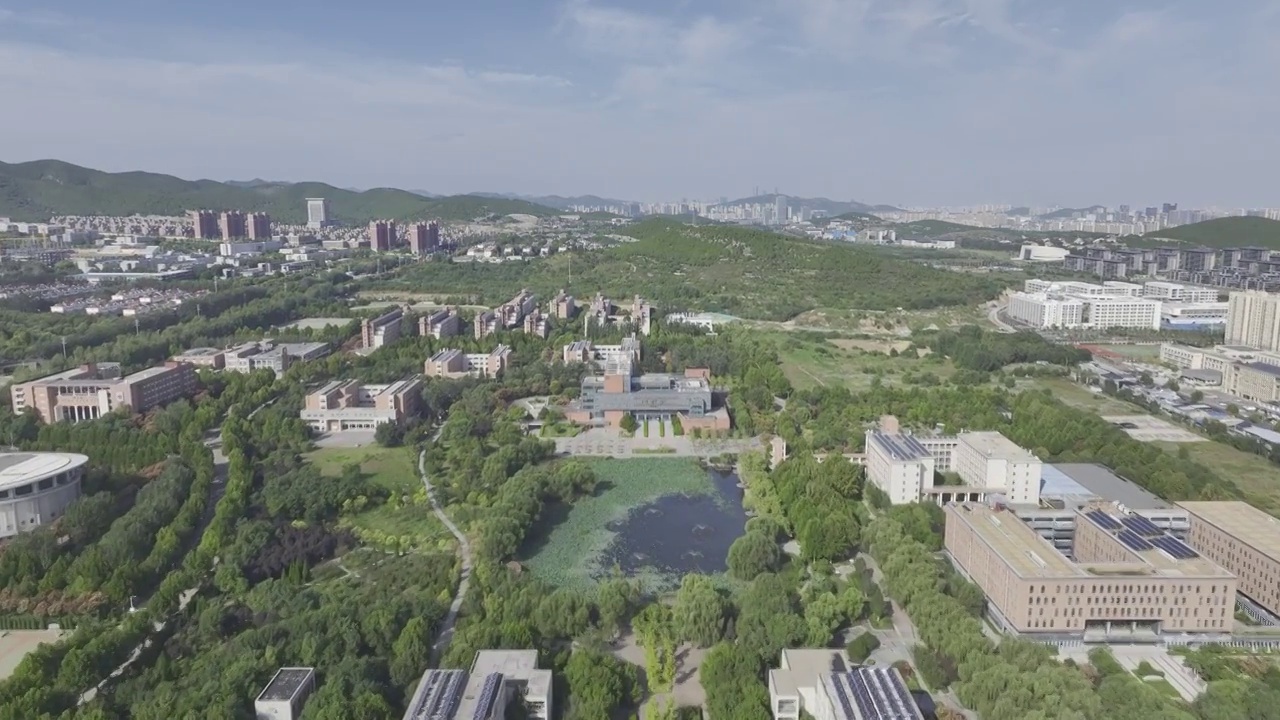 中国山东城市建设职业学院航拍视频素材