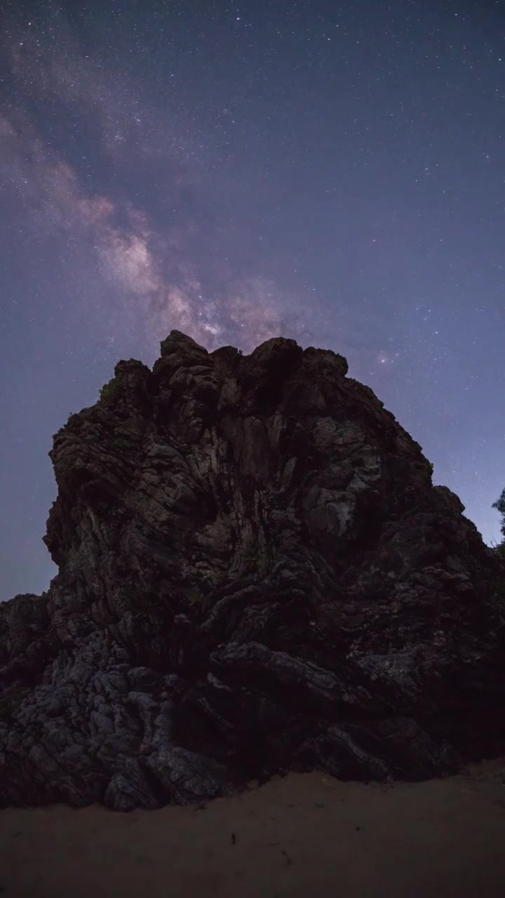 万宁山钦湾银河视频素材