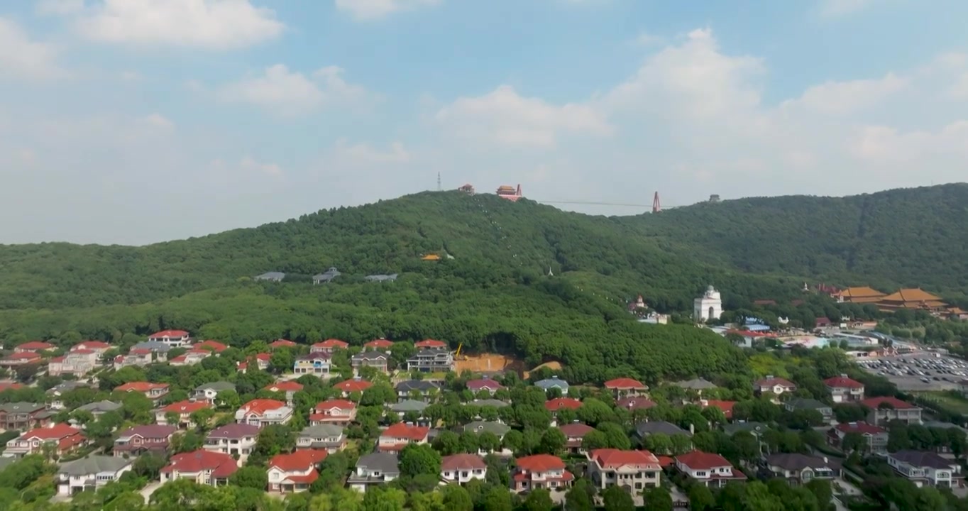 天下第一村江阴市华士镇华西村住宅别墅建筑风光视频素材