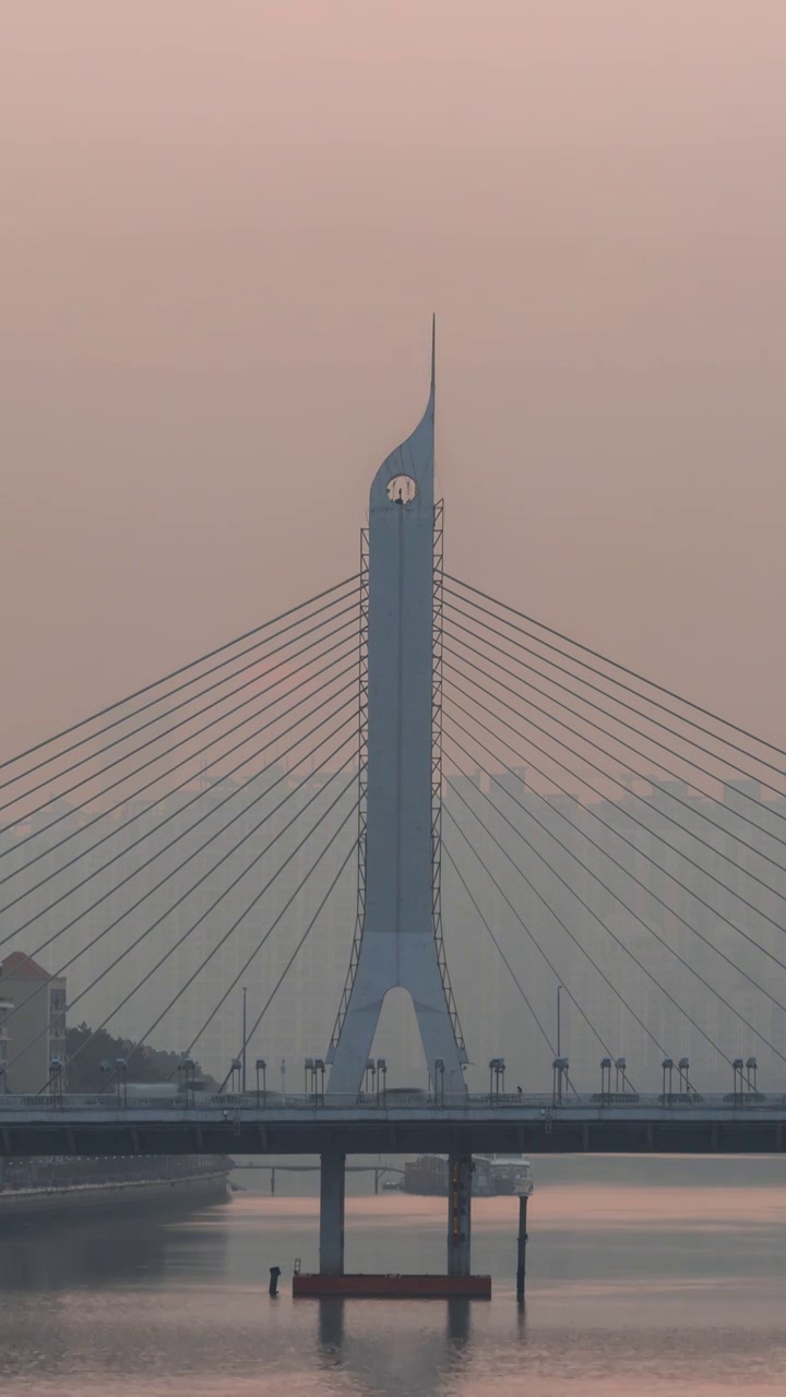 广州海印大桥日出视频素材