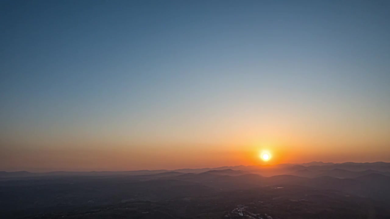 8K山峰自然风光日落航拍延时视频素材