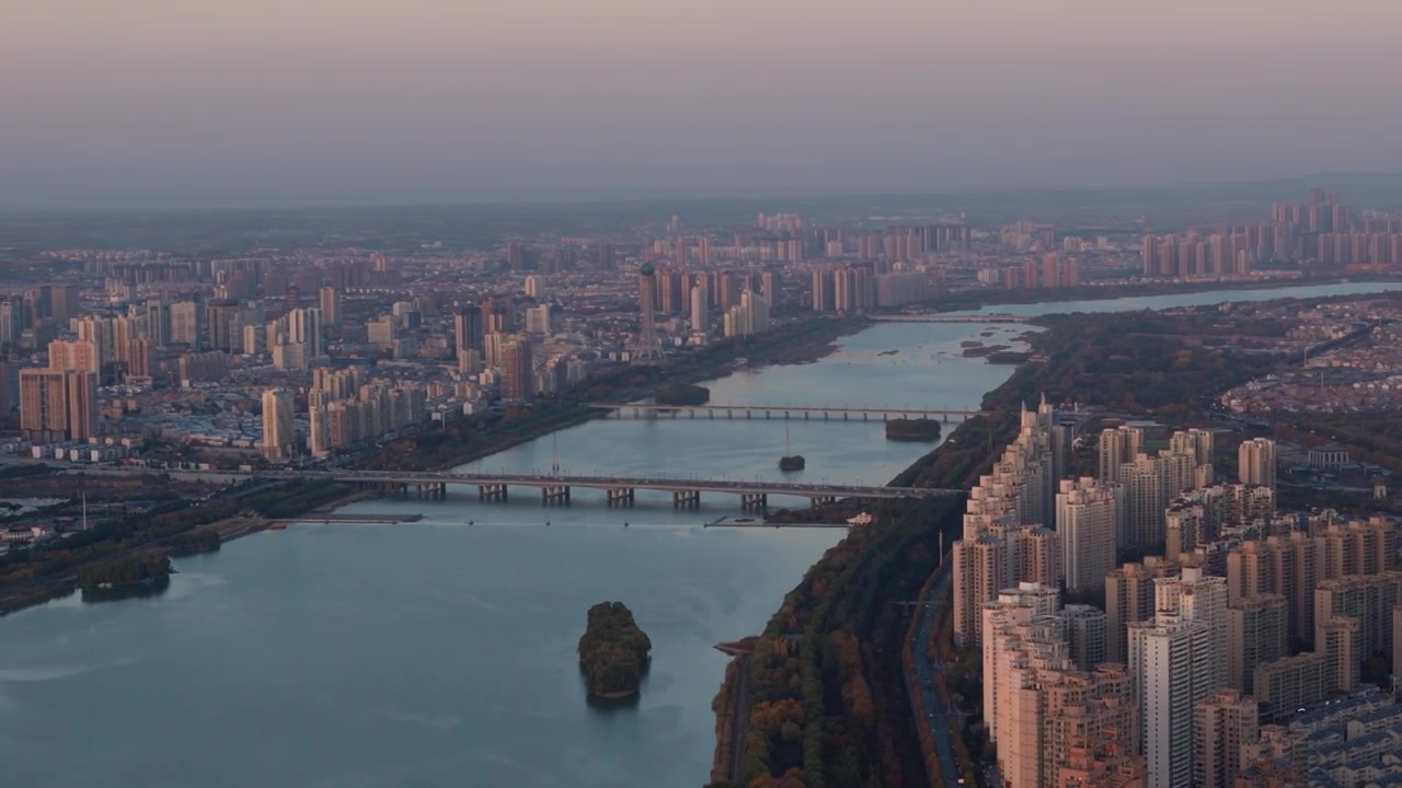 城市车流量高峰期视频素材