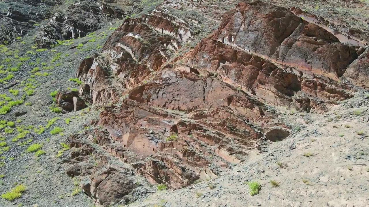 西藏日土县岩画视频素材