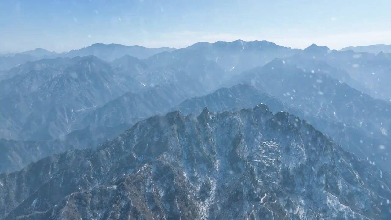 下雪雪景立冬小雪大雪冬至雪花飘落下雪素材视频素材