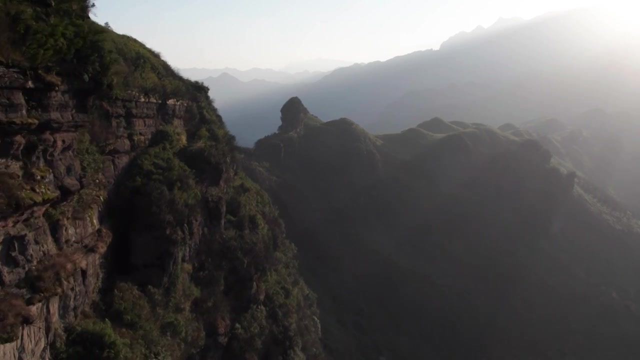 重庆南川龙崖城山与森林视频素材