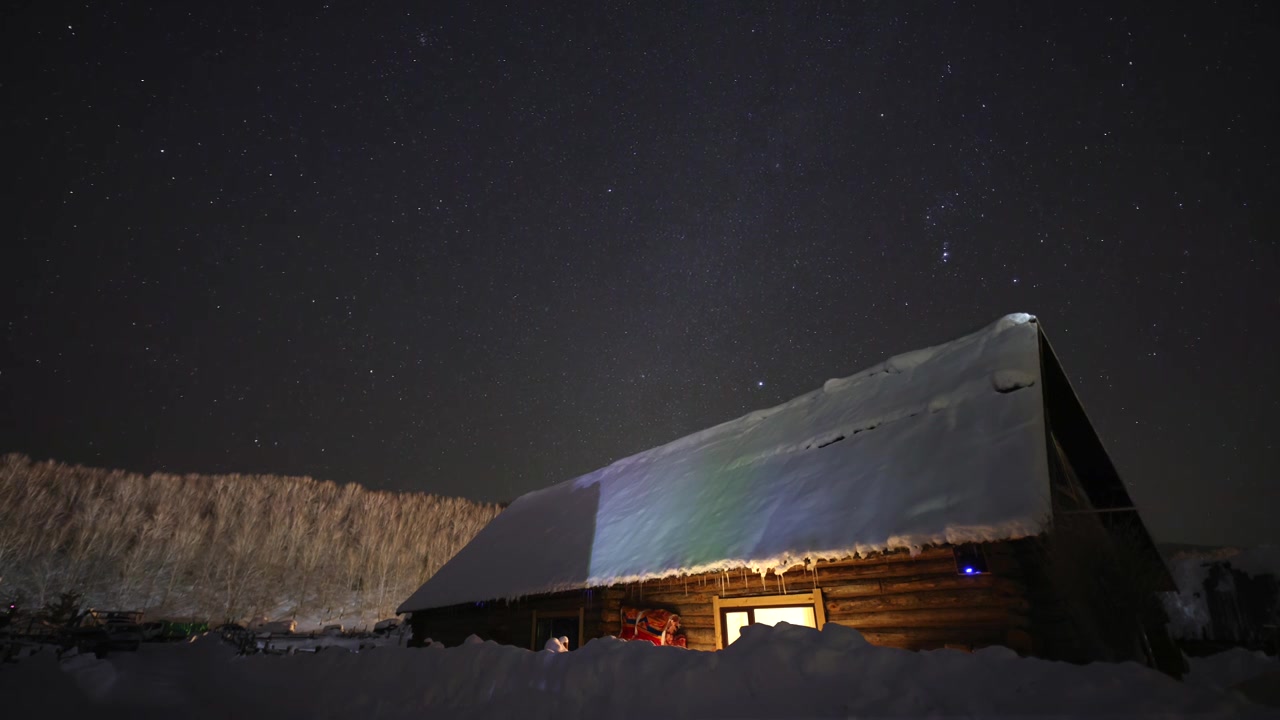 新疆禾木双子座流星雨延时摄影视频下载