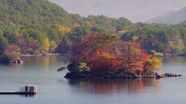 秋天的希原湖视频素材