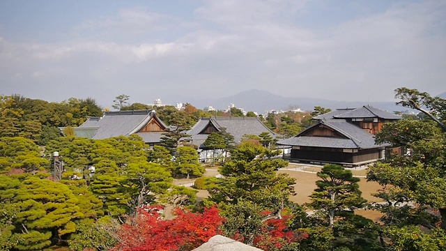 日本京都的二条城视频素材