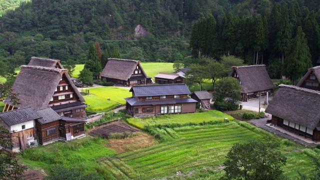 Gokayama的Ainokura村视频素材