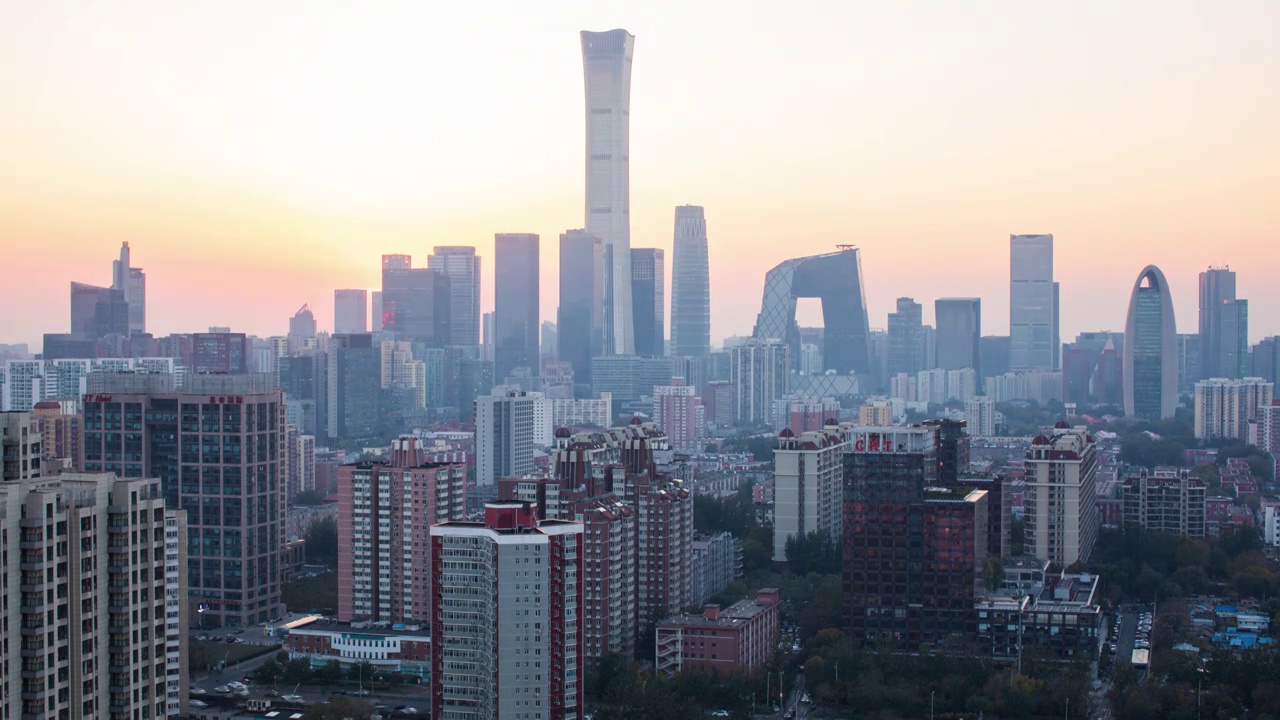 城市风景 北京视频素材