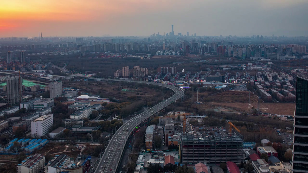 城市风景 北京视频素材