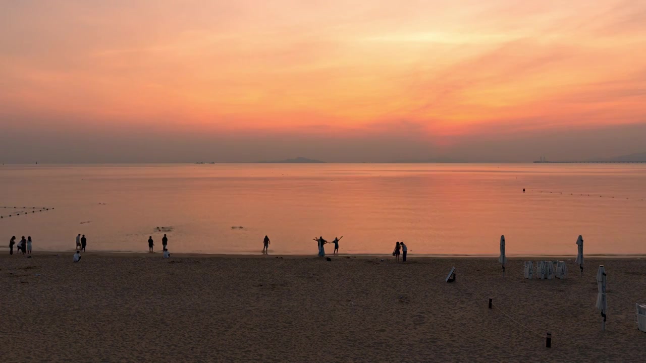 珠海海上日出视频素材