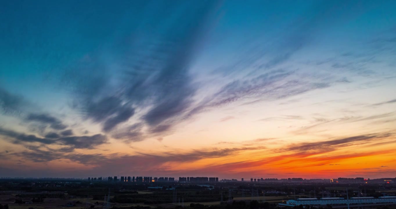 天空 晚霞 云视频素材