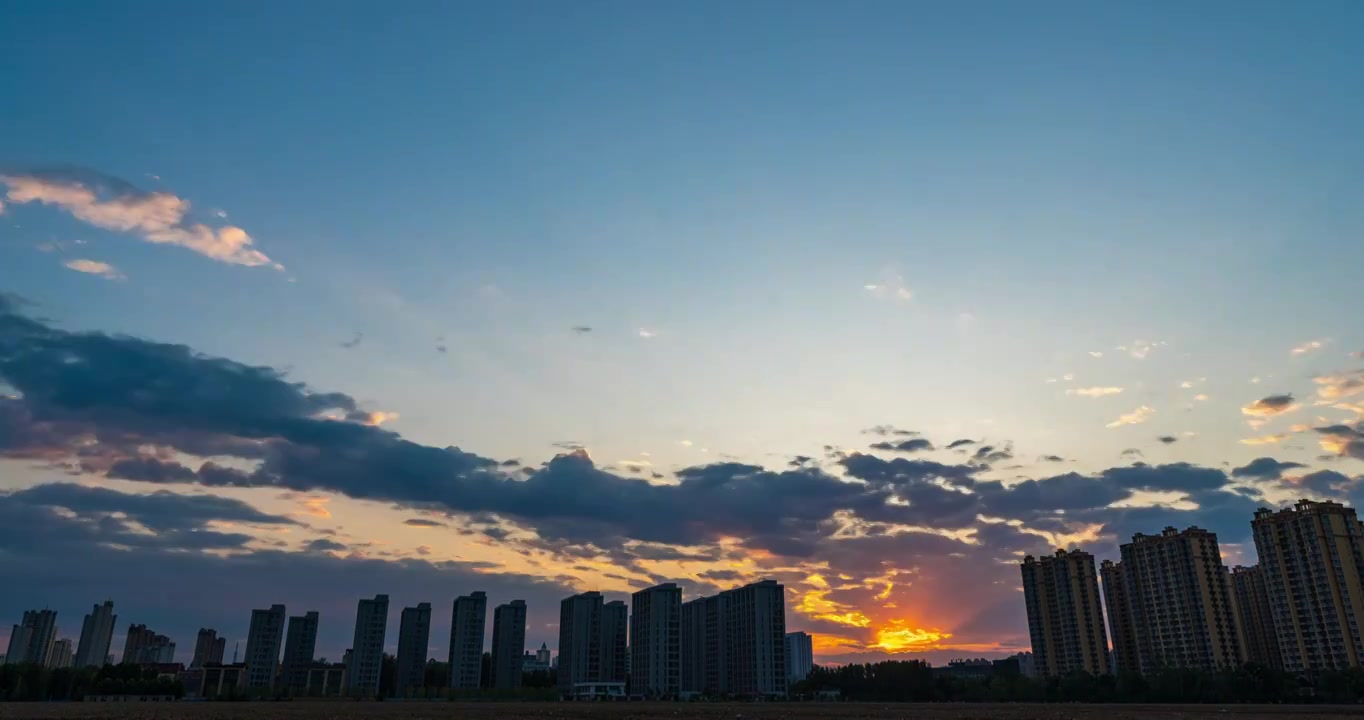 天空 晚霞 云视频下载