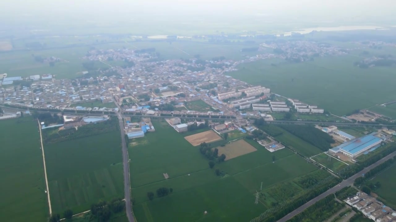 河南洛阳乡村农田航拍风景4k视频视频素材