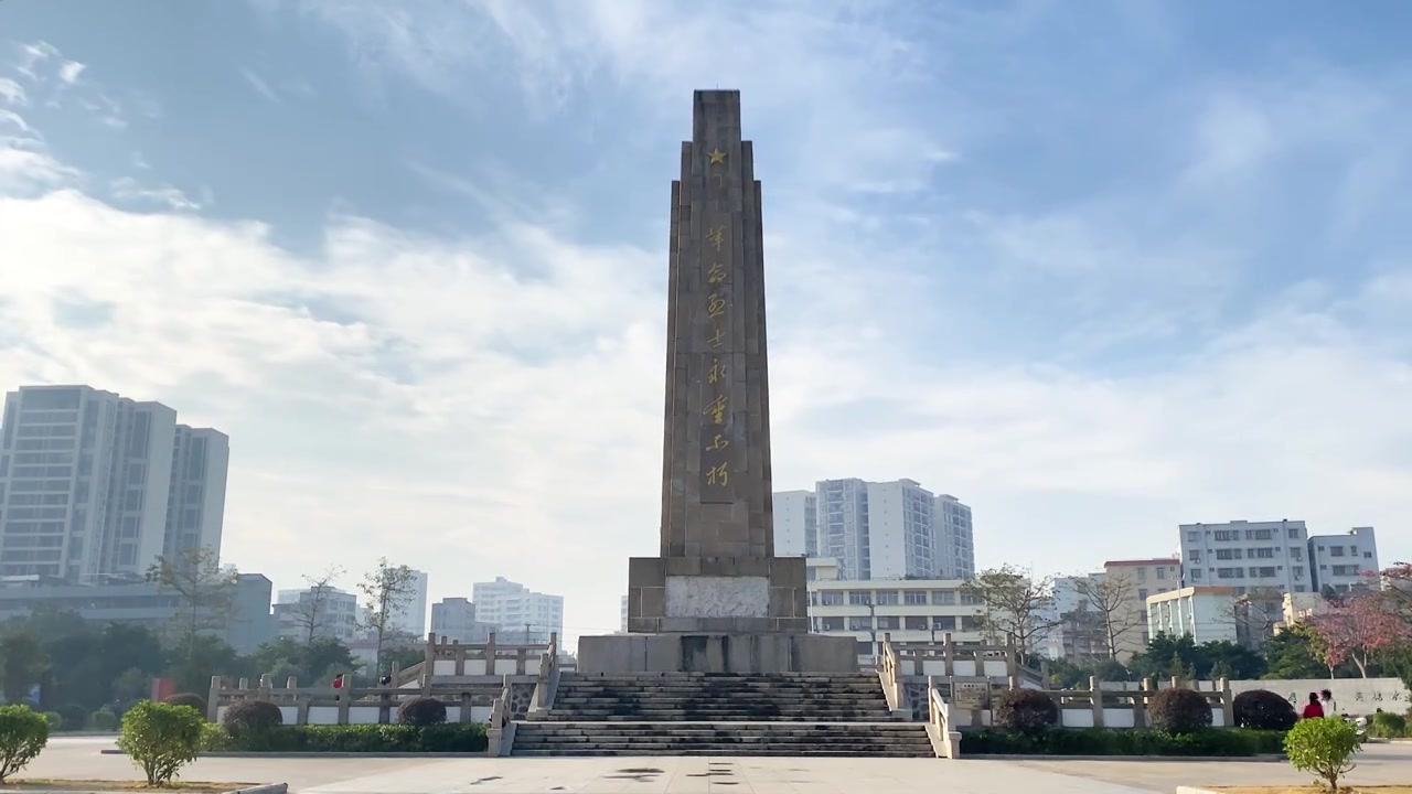 广东湛江市遂溪城市风光建筑风景视频素材