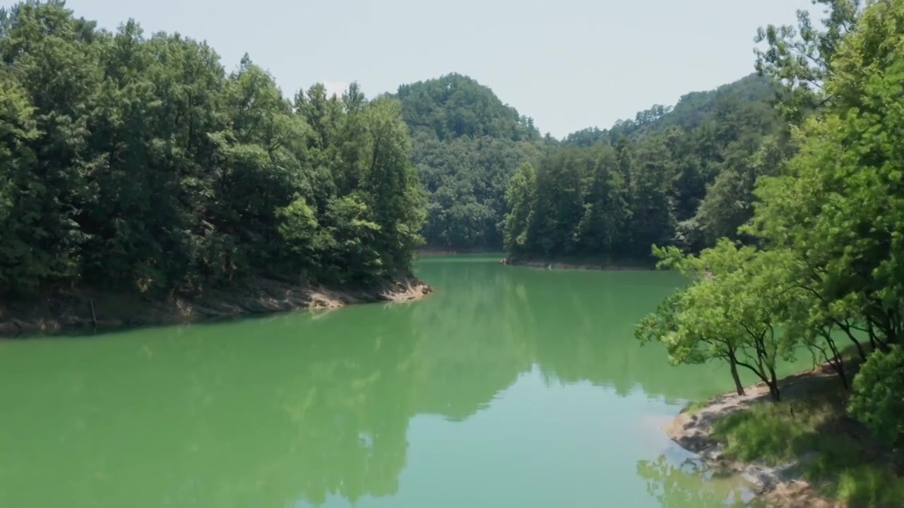 航拍杭州千岛湖视频素材