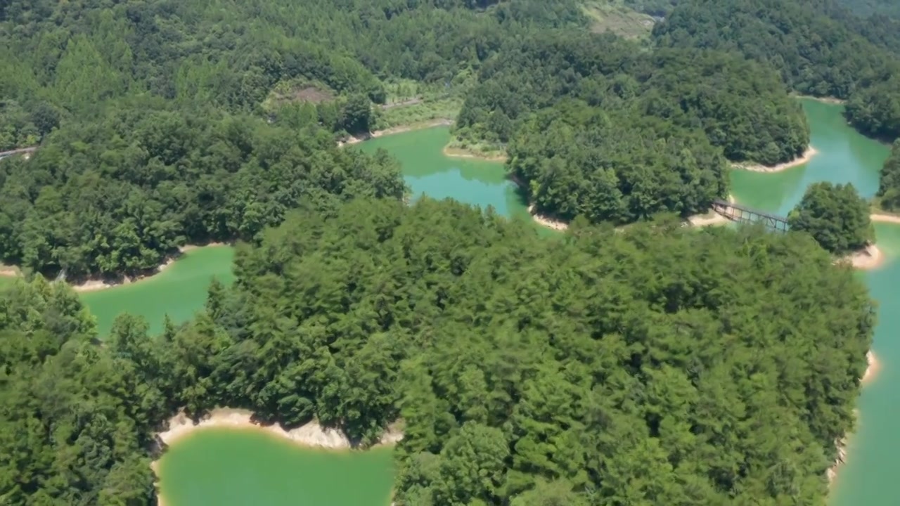 航拍杭州千岛湖视频素材