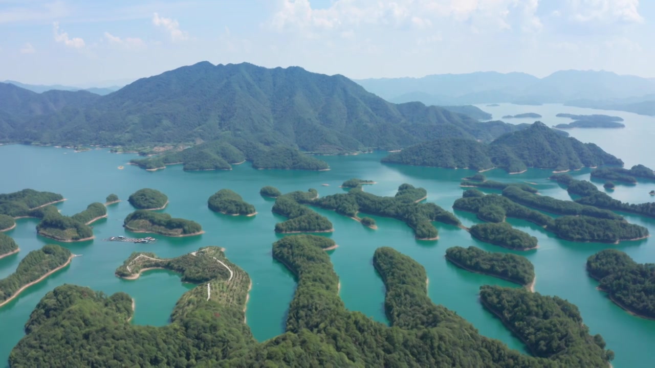 航拍杭州千岛湖视频下载