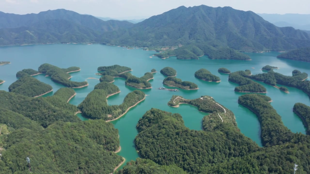 航拍杭州千岛湖视频下载