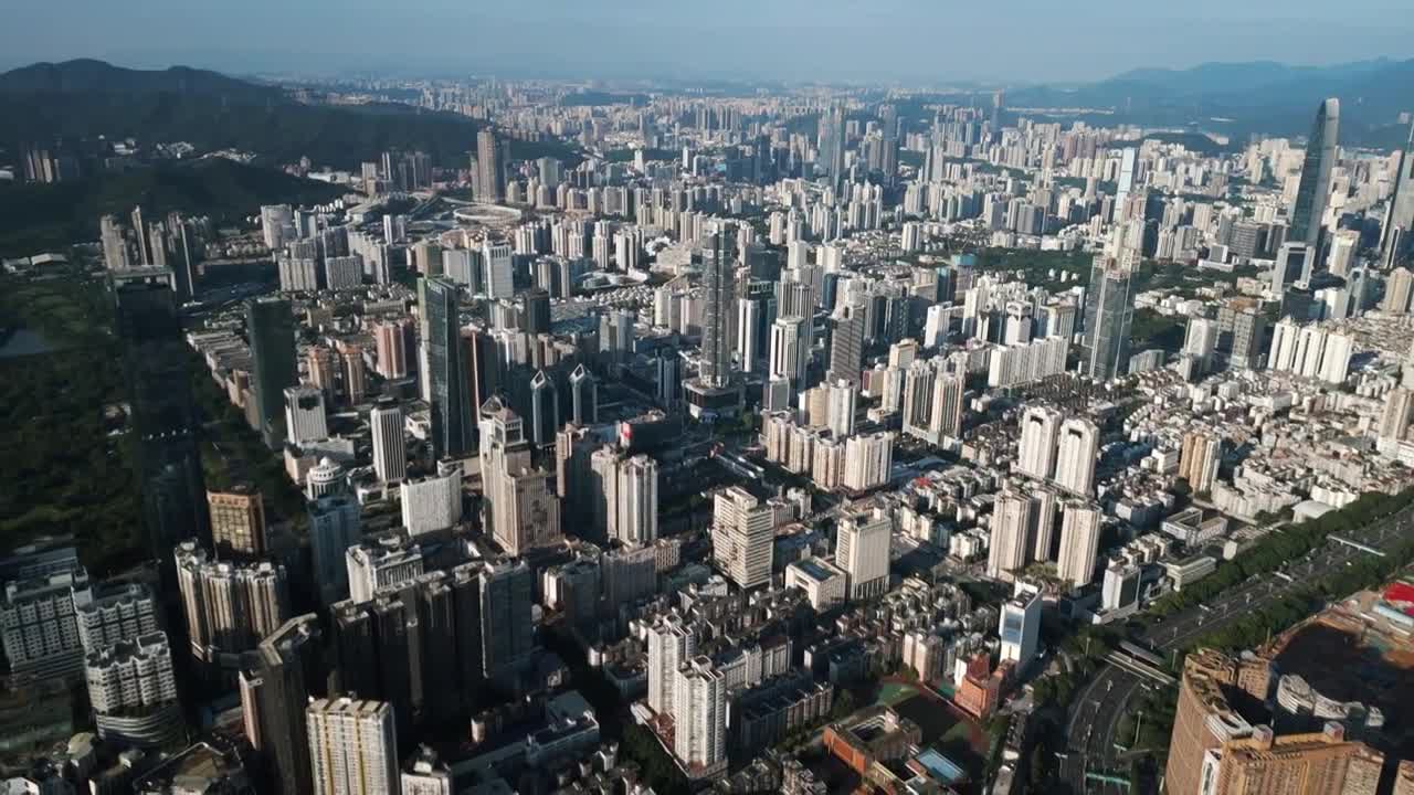 深圳市福田罗湖区大景视频素材