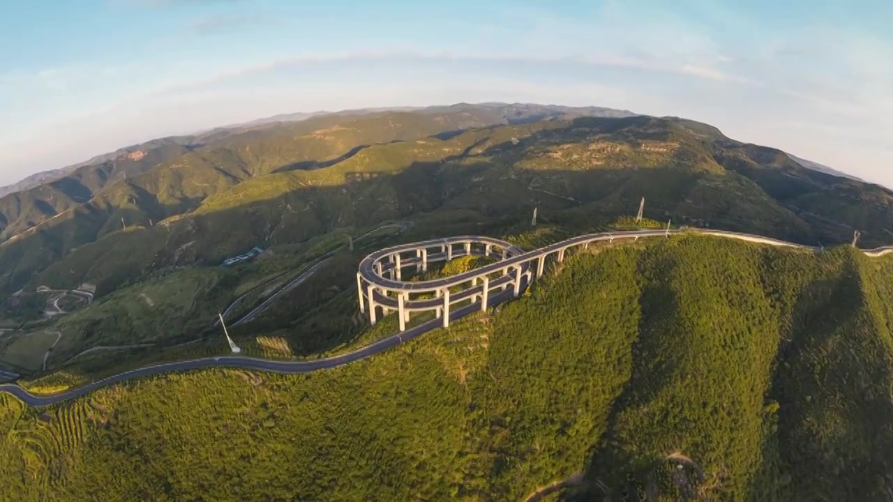 太原天龙山旅游公路720VR全景4K高清视频素材