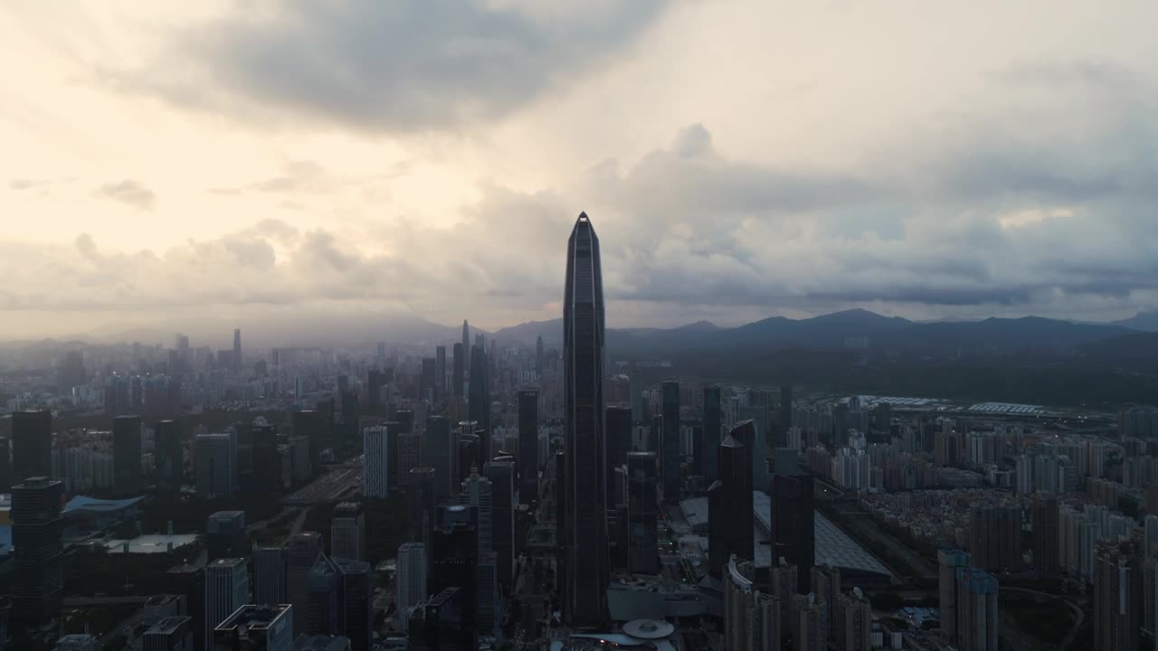 深圳福田区大景视频素材