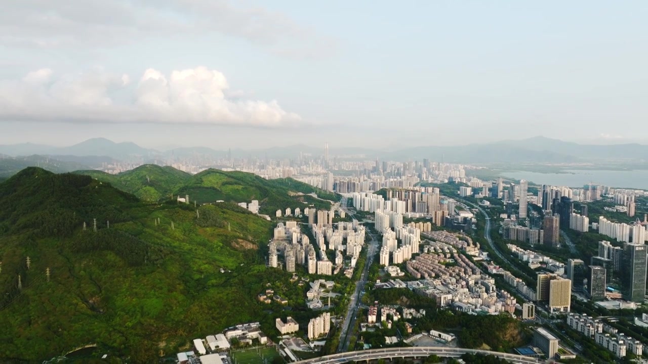 深圳福田区大景视频素材