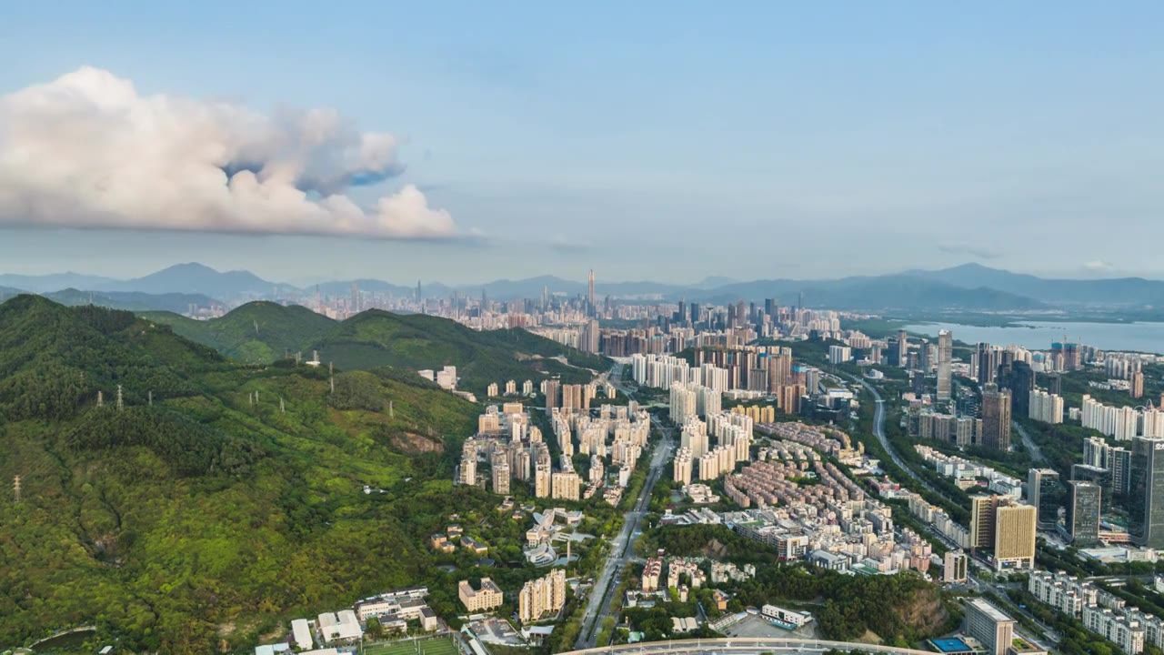 深圳福田区大景视频素材