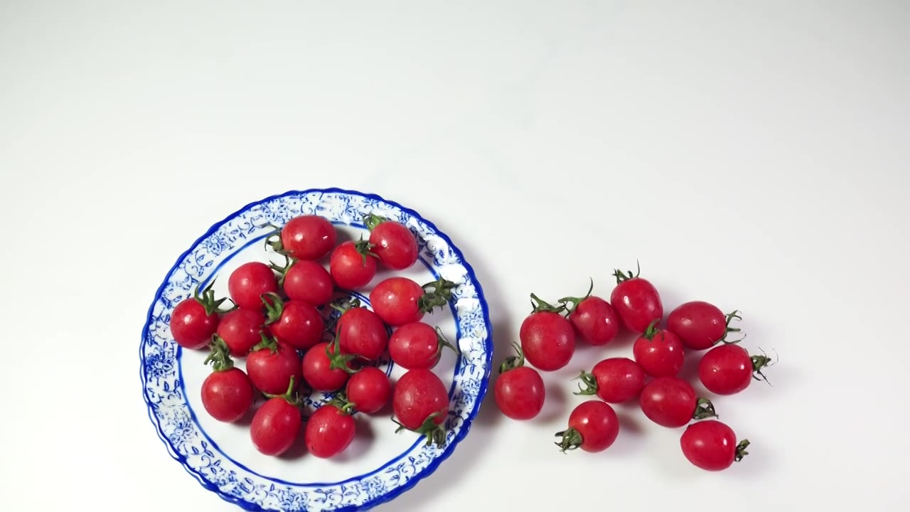 有机蔬菜圣女果水果视频素材