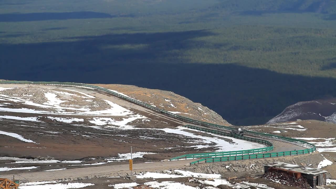 长白山峰顶风光视频素材