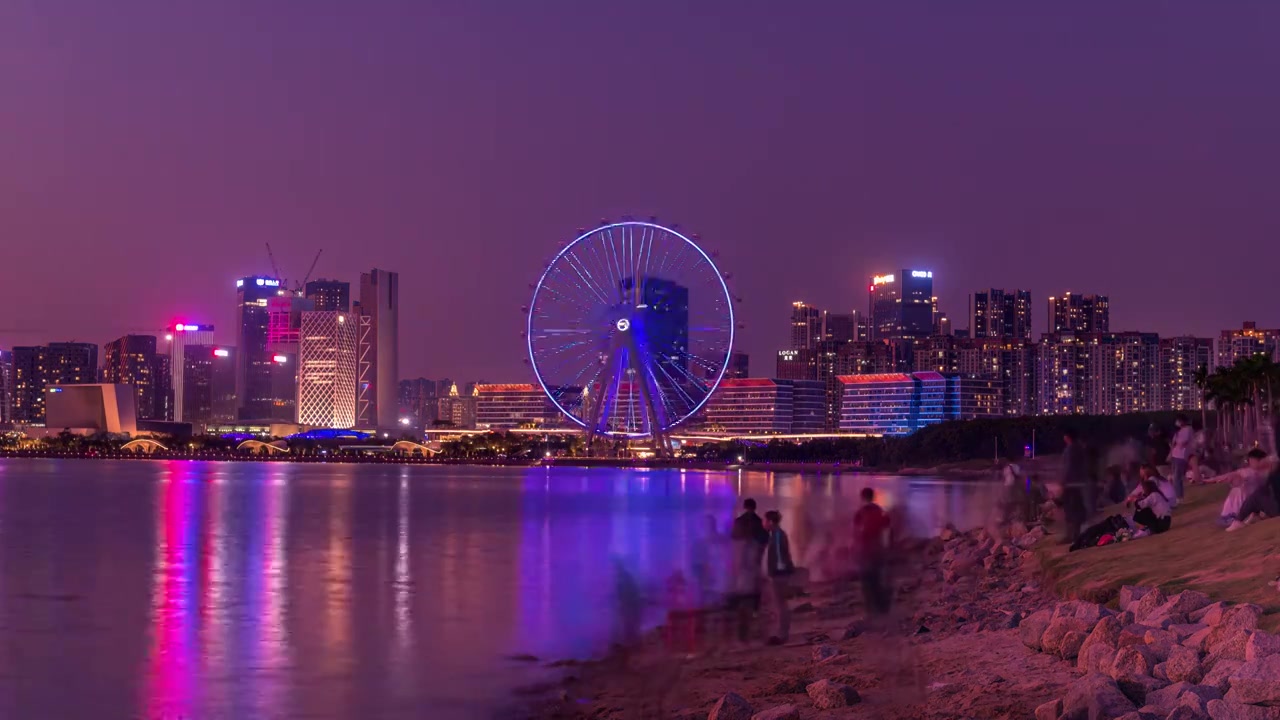 【正版素材】深圳欢乐港湾摩天轮视频素材